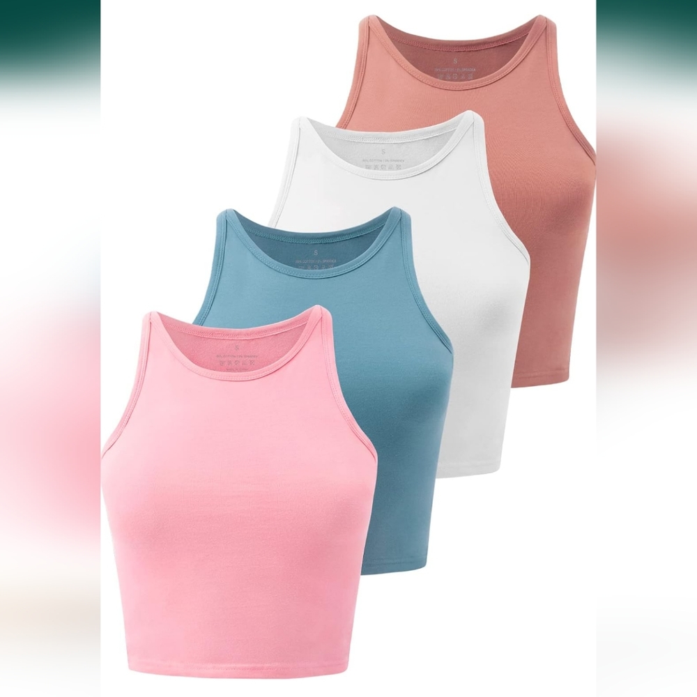 Pack of 4 crop tops!